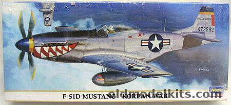 Hasegawa 1/72 F-51D Mustang Korean War - USAF 12 FB S / 18FBG January 1951 / Korean Air Force, 00661 plastic model kit